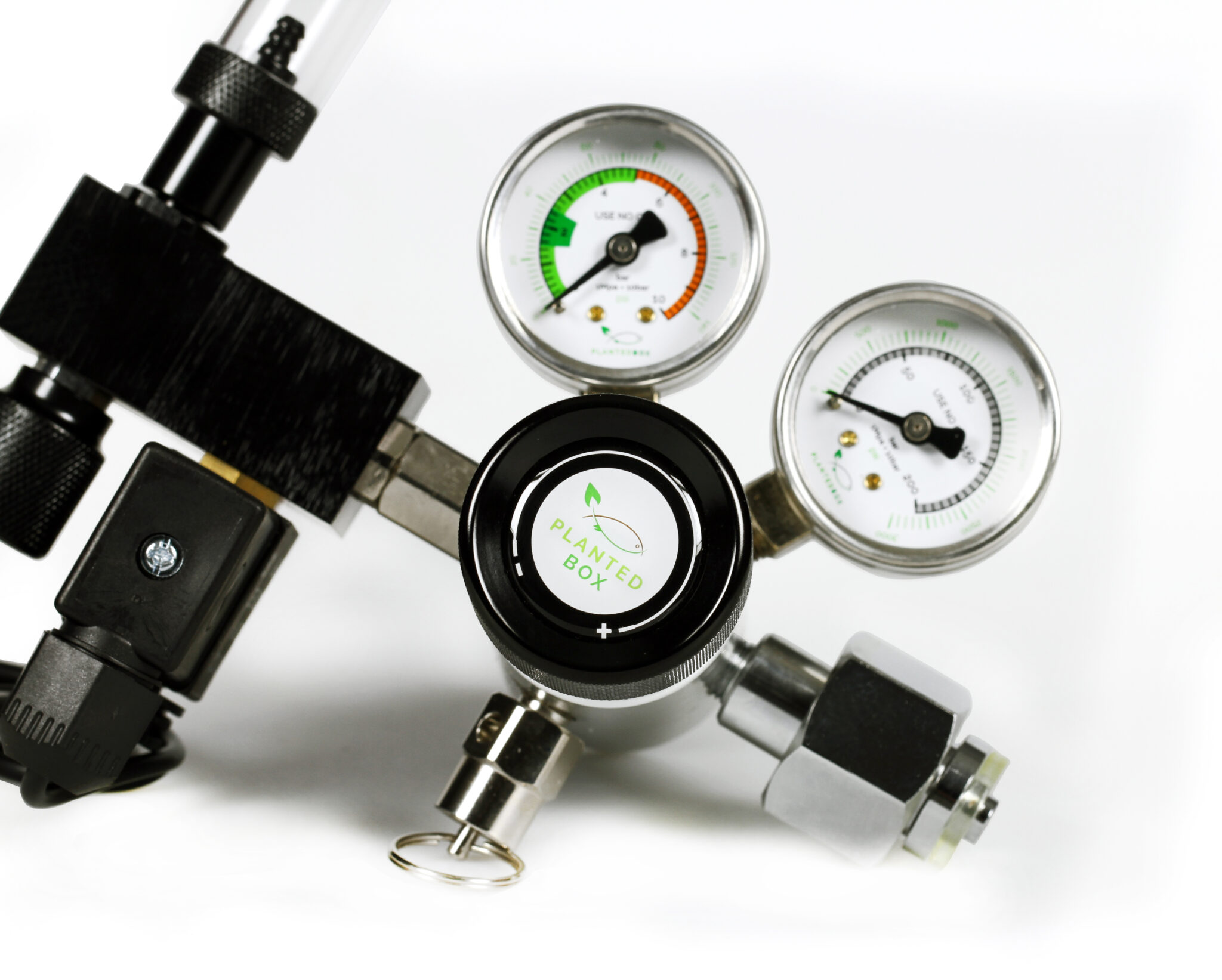 Hochdruck-CO2-Regler mit Doppelmanometer, 0-120 PSI Ausgangsdruckregler für Kege