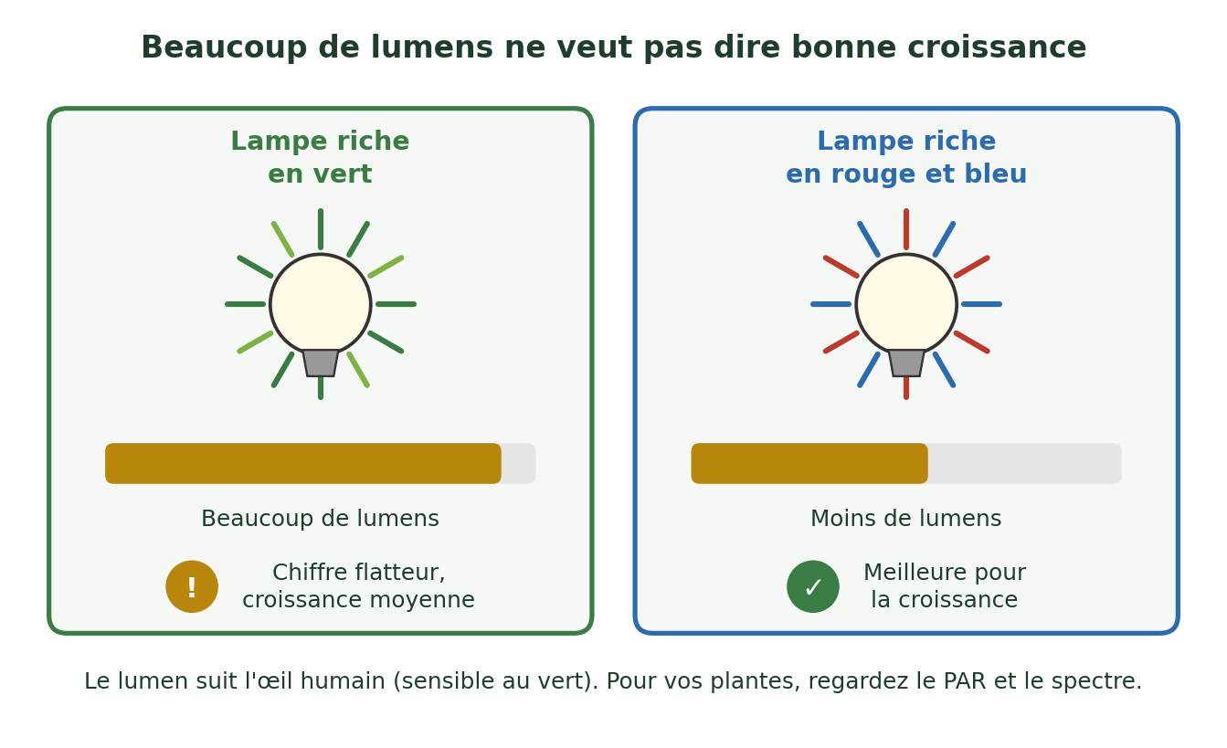 Differénce PAR vs Lumen